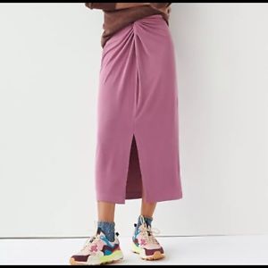 Anthropologie midi skirt